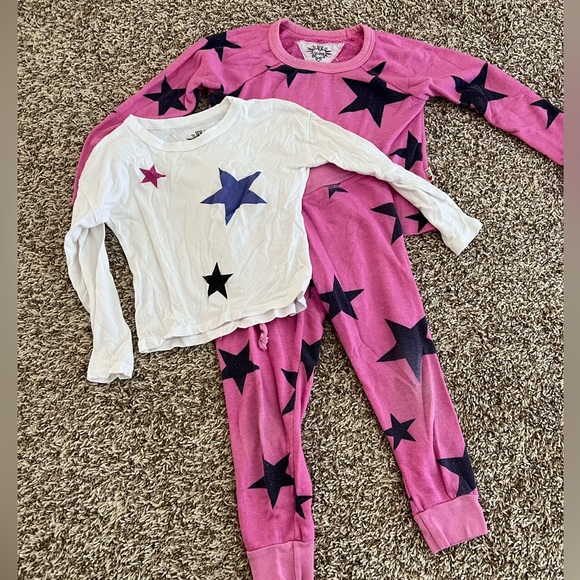 T2 Love matching pink sweat set for little girls size 4